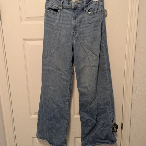 FRAME Le Slim Palazzo High Waist Wide Leg Jeans - Picture 4 of 9